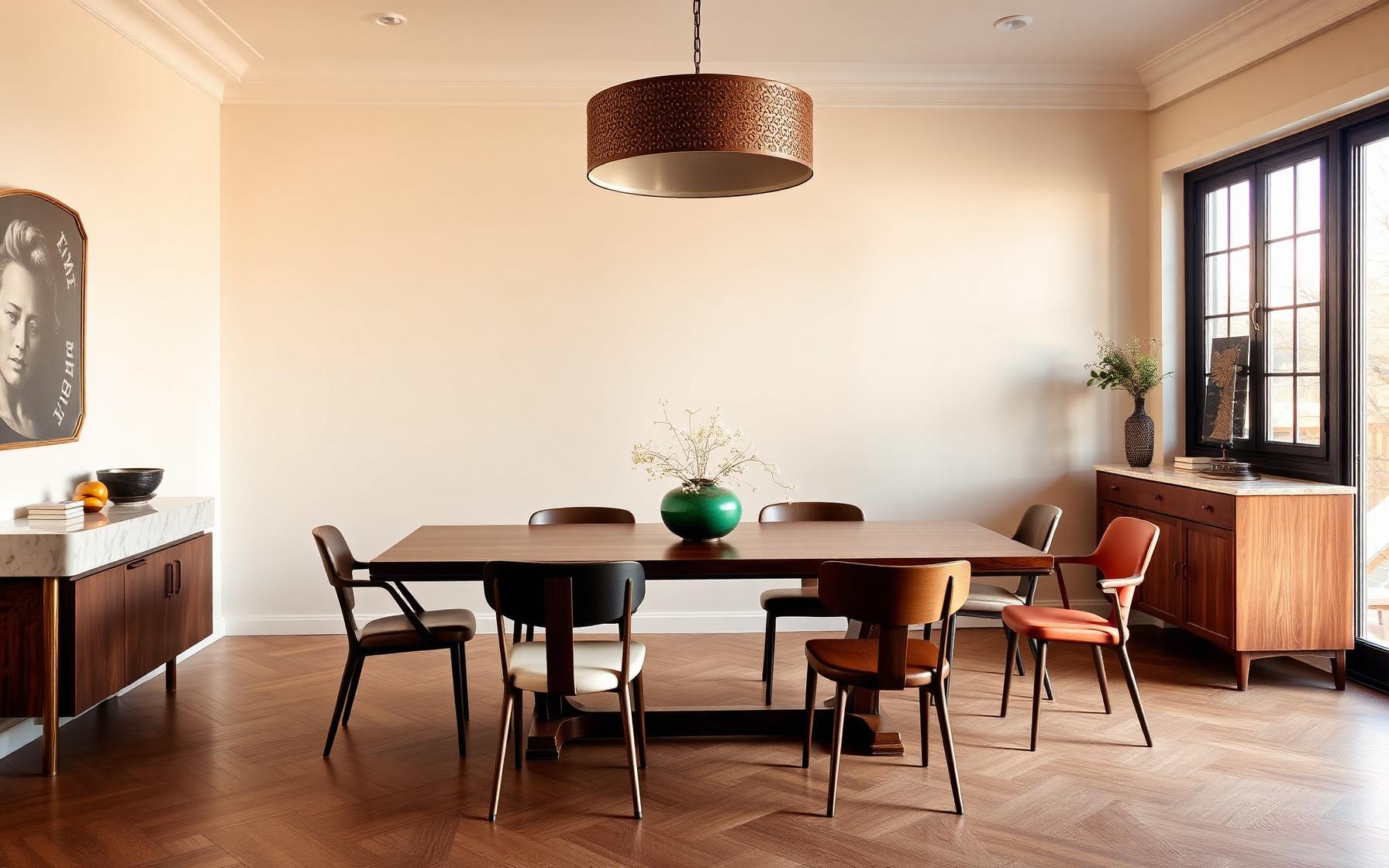 Eclectic dining room