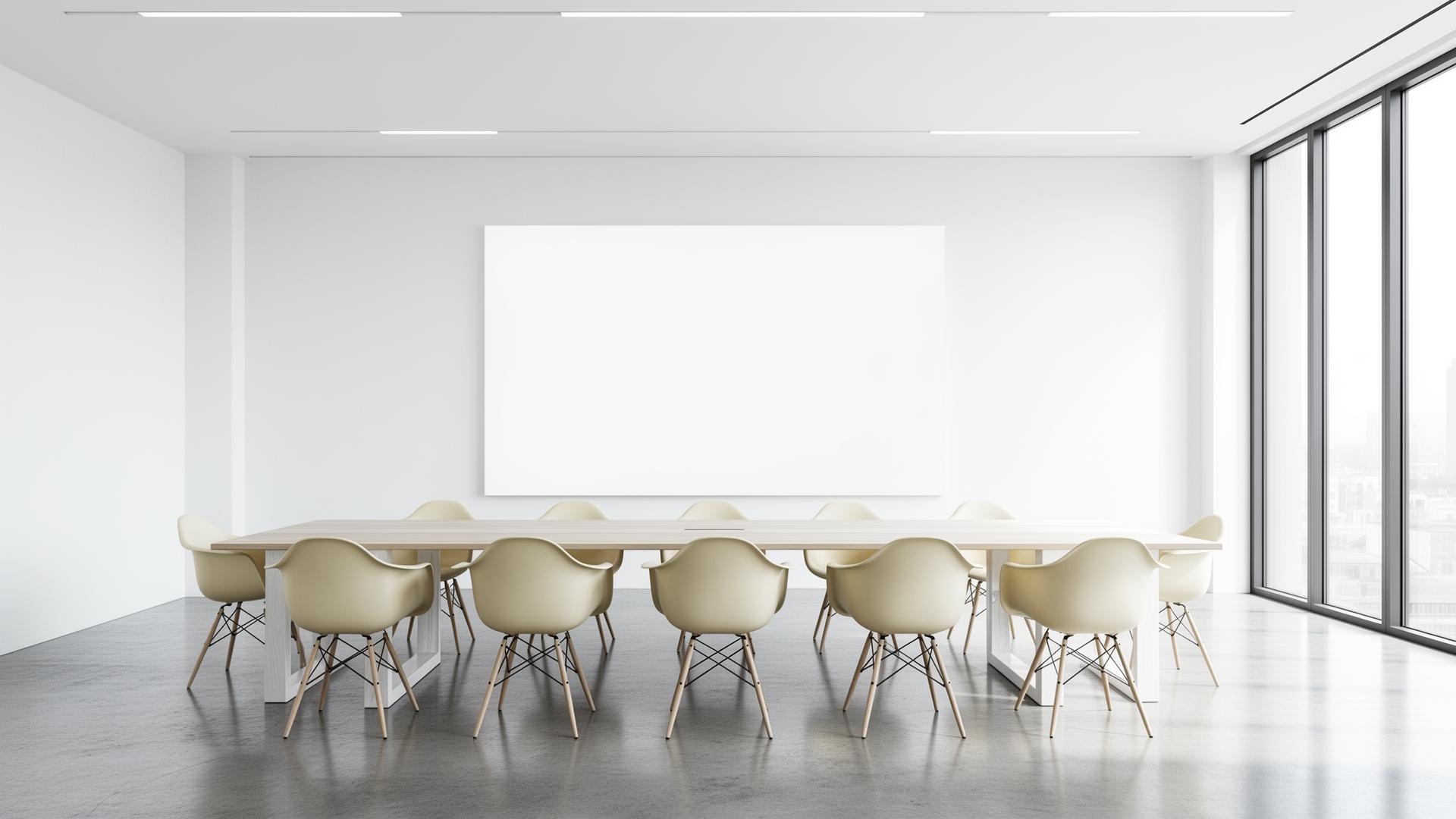 Bright modern conference room — commissioned for the team