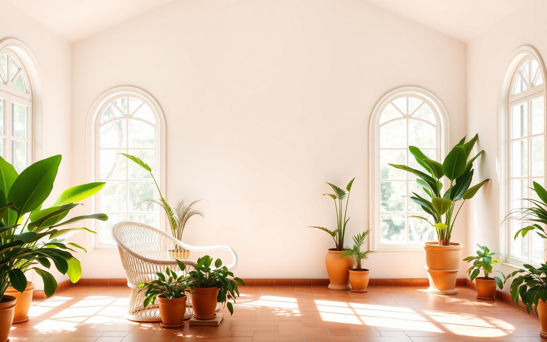 Bright sunroom in bloom