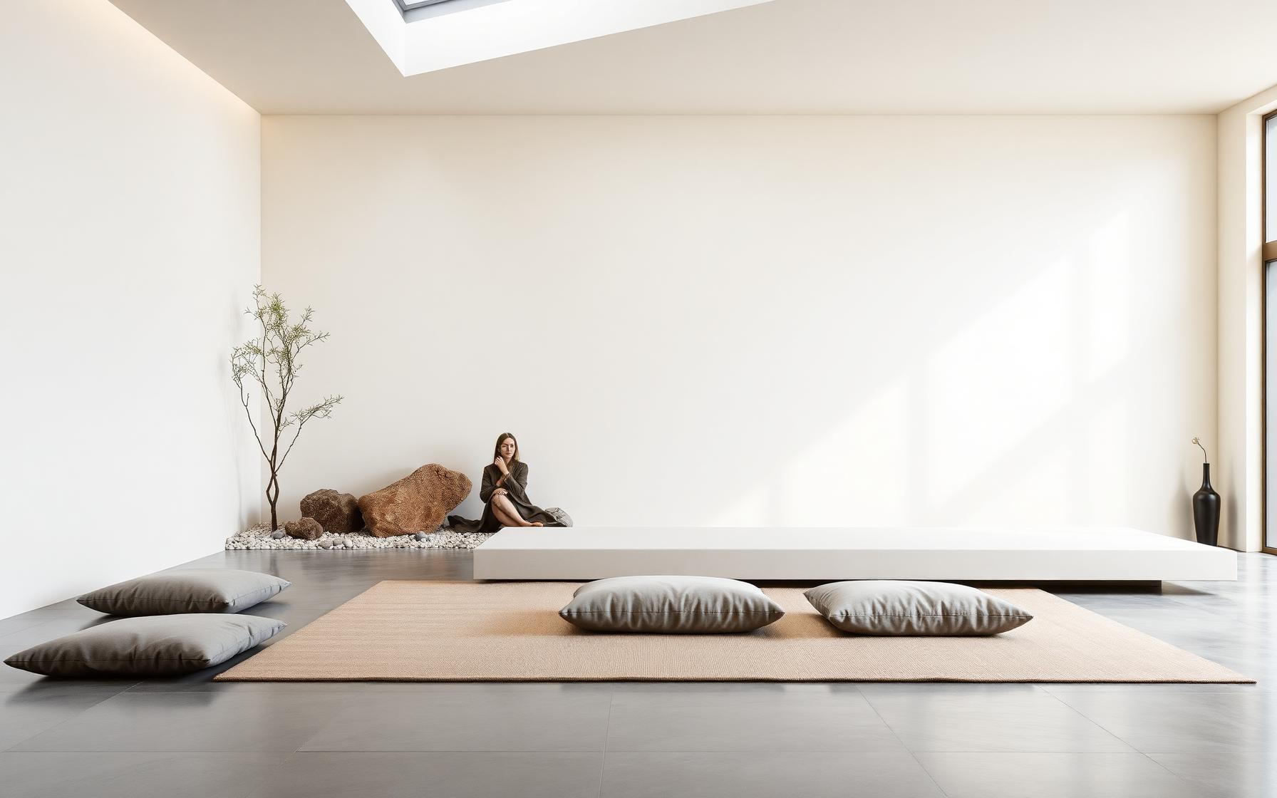 Modern meditation lounge