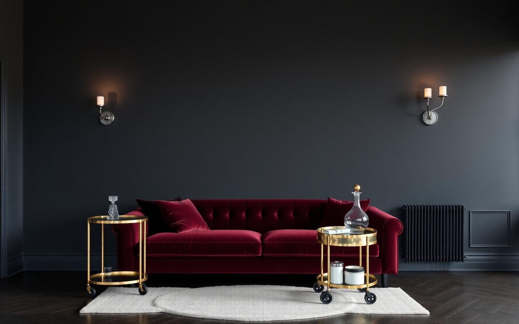 Moody velvet den