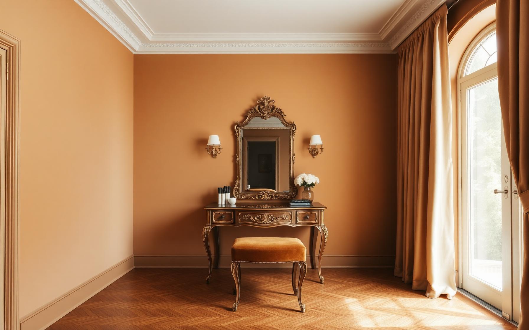 Quiet boudoir at golden hour